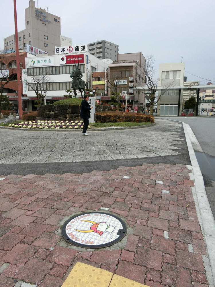 彦根市マンホール現地写真