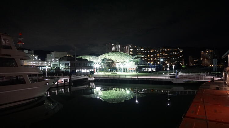 大津港の夜景
