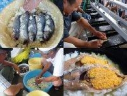 ふなずし飯漬け講習会 in 堅田漁業協同組合