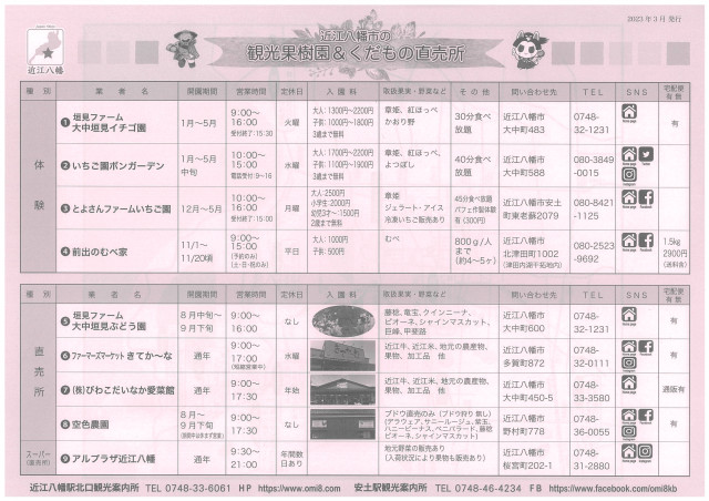 観光果樹園＆くだもの直売所（近江八幡）